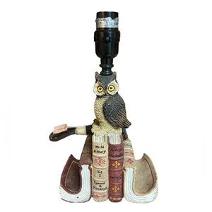 Owl book bookworm lamp by collectors inc